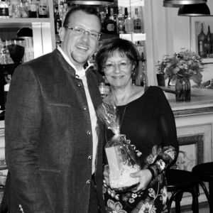 Jacqueline Würz mit Jan Kramer beim Jahresabschluss 2019, der letzten SPD-Versammlung, die sie besuchen konnte.