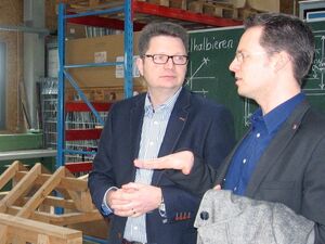 MdL Eckert gemeinsam mit dem Geschäftsführer des Landesinnungsverbandes Norbert Hain