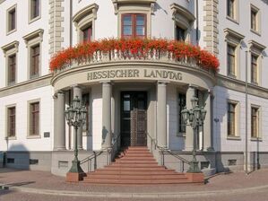Der Hessische Landtag in Wiesbaden