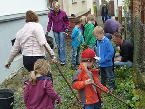 Freiwilliges Engagement ist gut für die Gemeinschaft - hier: Drommershausen beim Freiwilligentag - alle machen mit.